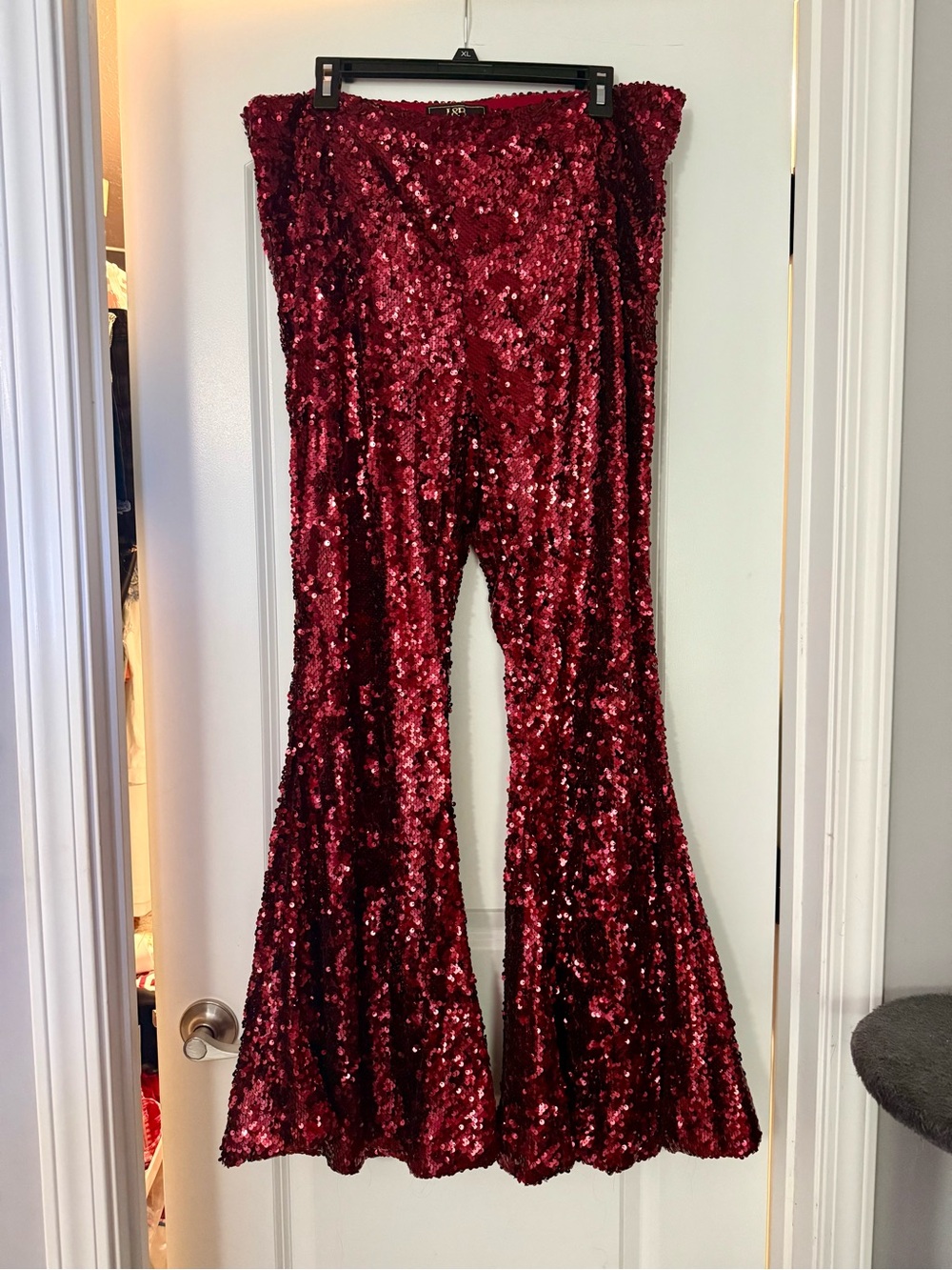 Sequin Flared Pants